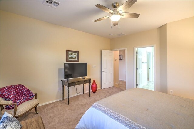 2144 Marywood Park Ct, Henderson, NV 89044 - carpeted bedroom with baseboards and a ceiling fan