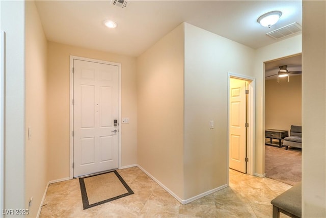 2144 Marywood Park Ct, Henderson, NV 89044 - foyer with baseboards and ceiling fan