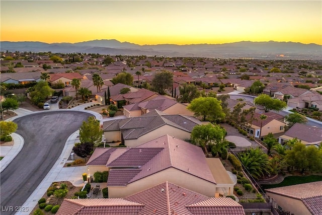 2144 Marywood Park Ct, Henderson, NV 89044 - aerial perspective of suburban area with a mountain backdrop