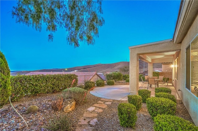 2144 Marywood Park Ct, Henderson, NV 89044 - view of yard with a patio and a mountain view