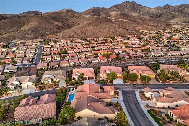 2144 Marywood Park Ct, Henderson, NV 89044 - aerial view of residential area with a mountain backdrop