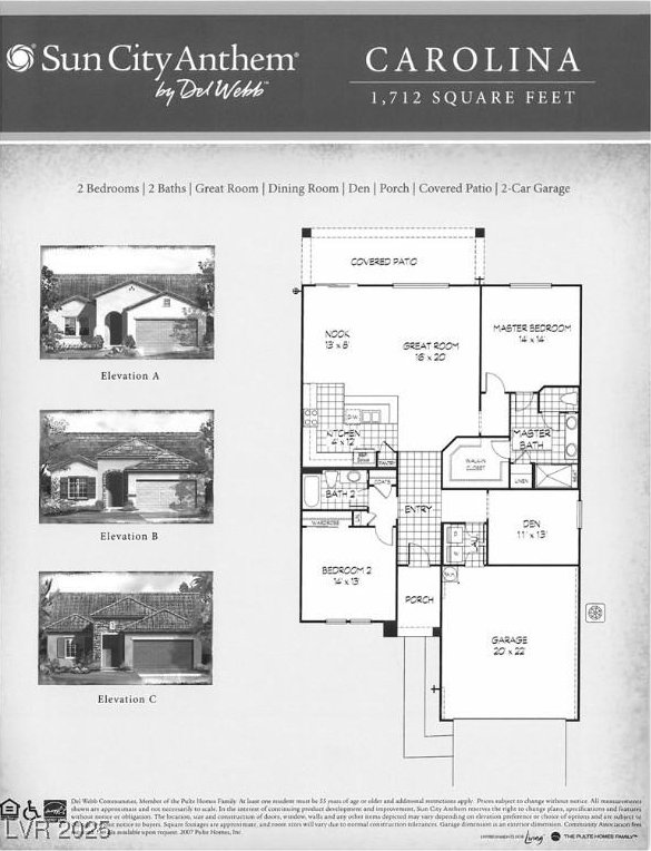 2144 Marywood Park Ct, Henderson, NV 89044 - home floor plan