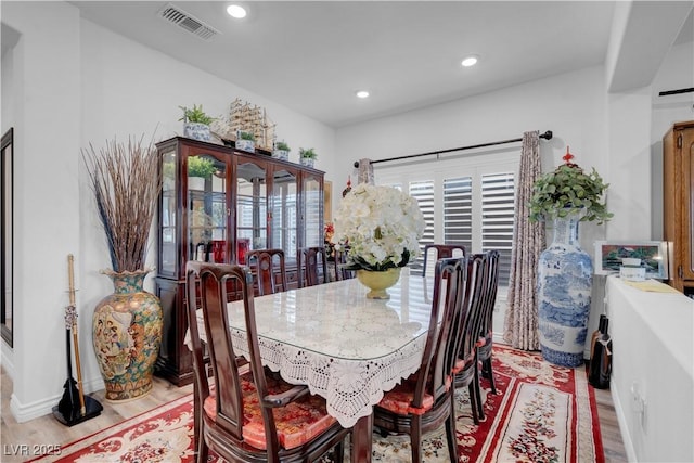 7260 Grace Estate Ave, Las Vegas, NV 89113 - dining space with wood finished floors, recessed lighting, and baseboards