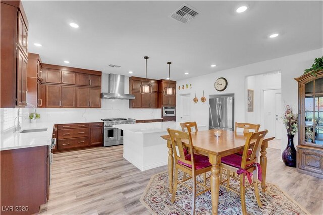 7260 Grace Estate Ave, Las Vegas, NV 89113 - dining space with recessed lighting and light wood-style flooring