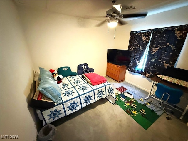 6351 Davidson Ct, Las Vegas, NV 89110 - bedroom featuring carpet flooring and a ceiling fan