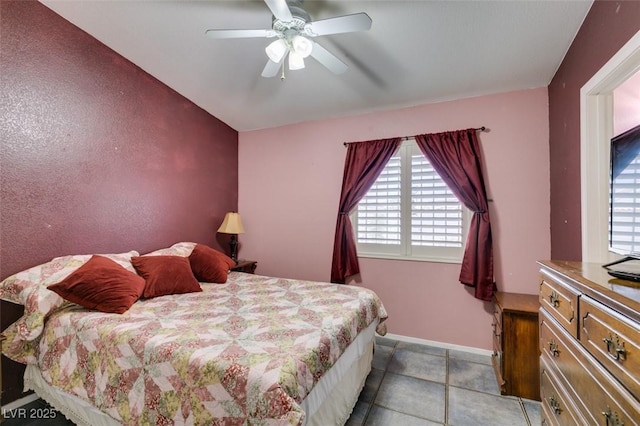 1017 Guided Dancer Ave, Henderson, NV 89015 - bedroom with multiple windows, baseboards, and ceiling fan