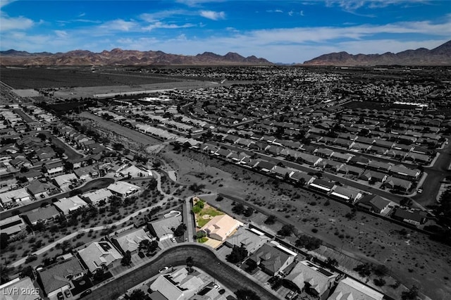 1017 Guided Dancer Ave, Henderson, NV 89015 - aerial view of residential area with a mountainous background