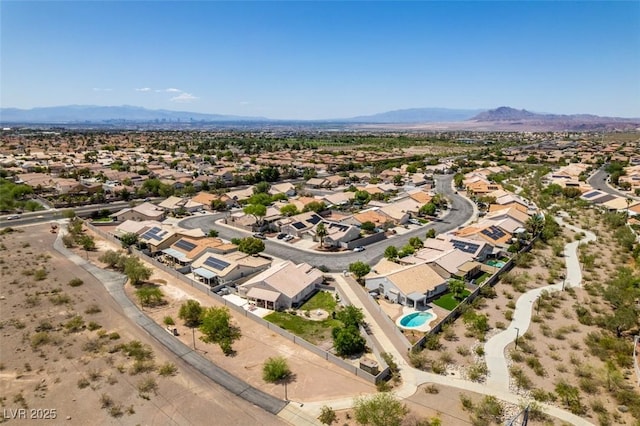 1017 Guided Dancer Ave, Henderson, NV 89015 - aerial perspective of suburban area with mountains