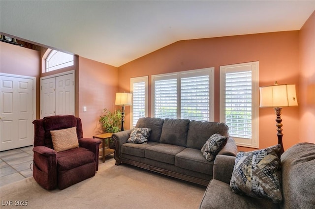 1017 Guided Dancer Ave, Henderson, NV 89015 - living area featuring healthy amount of natural light and vaulted ceiling