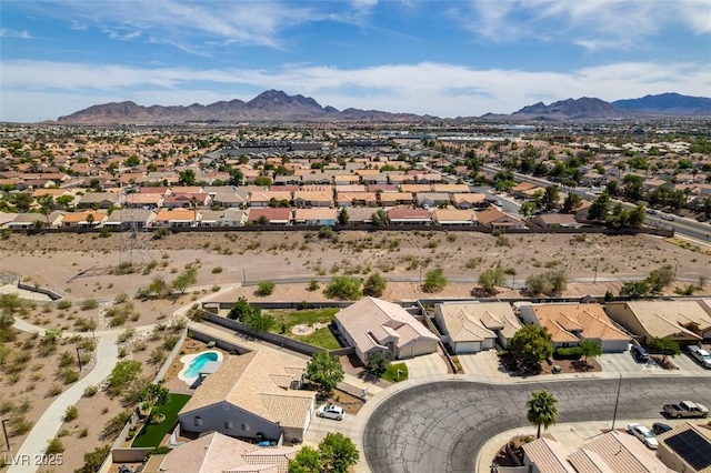1017 Guided Dancer Ave, Henderson, NV 89015 - aerial perspective of suburban area with mountains
