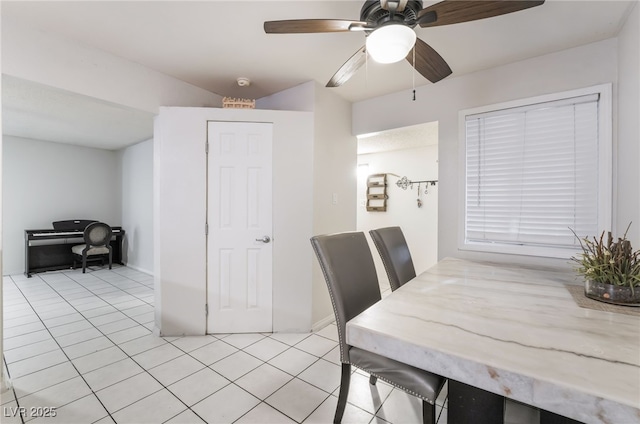 6608 Burgundy Way, Las Vegas, NV 89107 - dining room featuring light tile patterned flooring and a ceiling fan