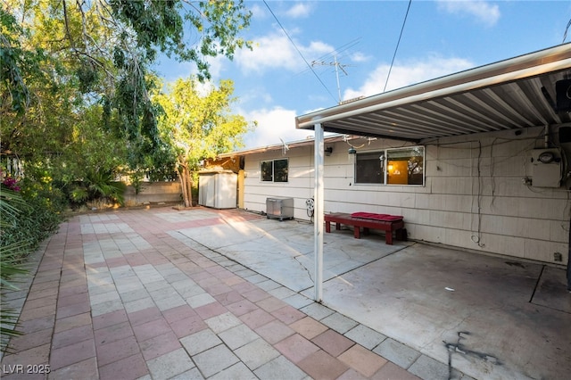 6608 Burgundy Way, Las Vegas, NV 89107 - fenced backyard featuring a patio