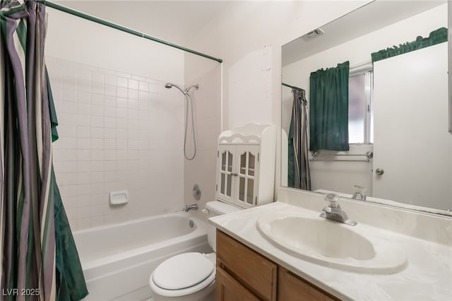 411 Monmouth Ct, Henderson, NV 89015 - bathroom with shower / bath combo, toilet, and vanity