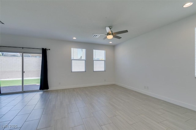 4633 Fragrant St, North Las Vegas, NV 89031 - empty room with ceiling fan, recessed lighting, and baseboards