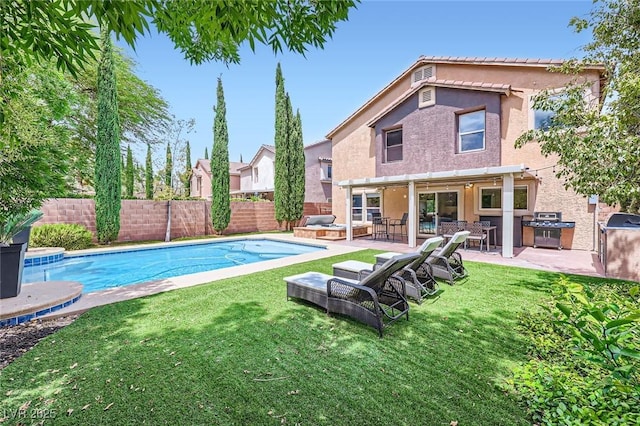 529 Caribbean Palm Dr, Las Vegas, NV 89138 - view of pool featuring exterior bar and a patio area