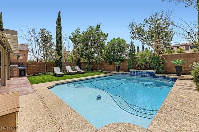 529 Caribbean Palm Dr, Las Vegas, NV 89138 - view of pool with a fenced backyard and a patio