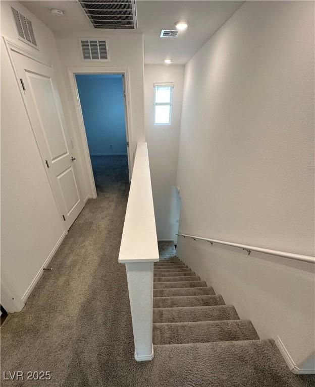 12170 Midnight Pine Rd Unit 3, Las Vegas, NV 89183 - staircase featuring carpet and baseboards