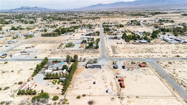 2251 Bridger St, Pahrump, NV 89048 - bird's eye view of a mountain backdrop and a desert landscape
