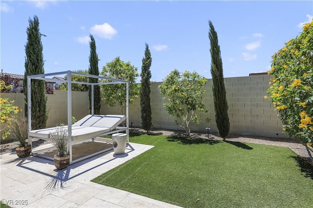 10297 Sierra Skye Ave, Las Vegas, NV 89166 - view of yard with a patio
