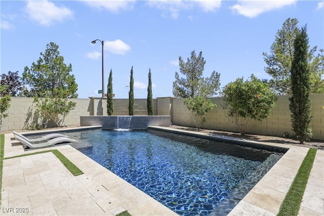 10297 Sierra Skye Ave, Las Vegas, NV 89166 - view of swimming pool featuring a fenced backyard and a patio area