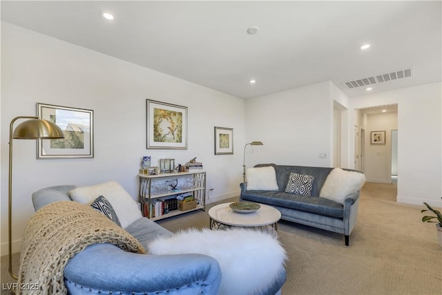 10297 Sierra Skye Ave, Las Vegas, NV 89166 - living area featuring carpet floors, baseboards, and recessed lighting