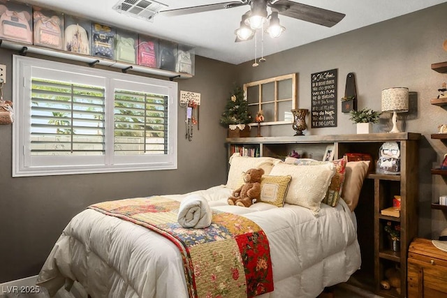8884 Perfect Diamond Ct, Las Vegas, NV 89129 - bedroom with ceiling fan