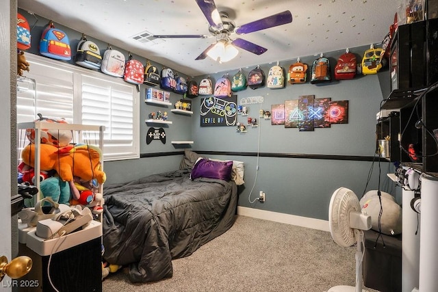 8884 Perfect Diamond Ct, Las Vegas, NV 89129 - carpeted bedroom featuring baseboards and ceiling fan
