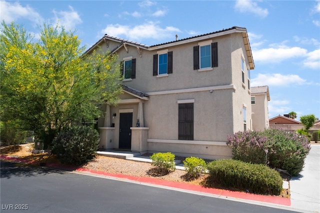 4610 Lime Straight Dr, Las Vegas, NV 89115 - traditional home featuring a tile roof and stucco siding