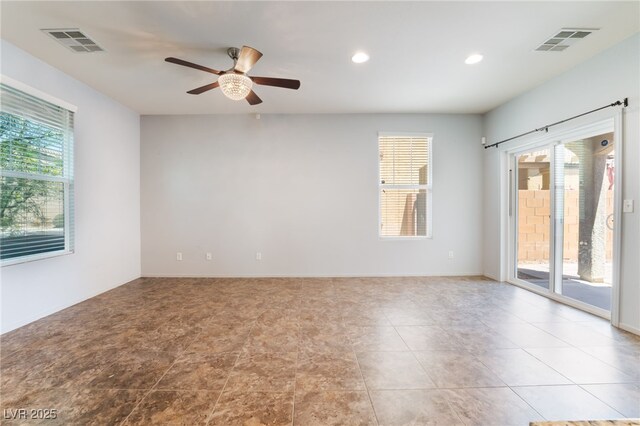 4610 Lime Straight Dr, Las Vegas, NV 89115 - unfurnished room featuring ceiling fan and recessed lighting
