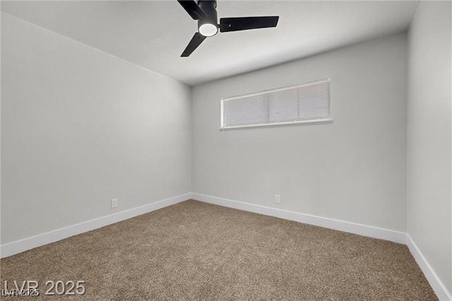 728 Carpenter Dr, Las Vegas, NV 89107 - spare room with carpet flooring, ceiling fan, and baseboards
