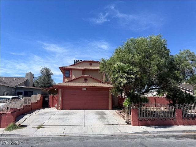 5600 Grossmont Ave, Las Vegas, NV 89110 - view of front of home featuring driveway and a garage