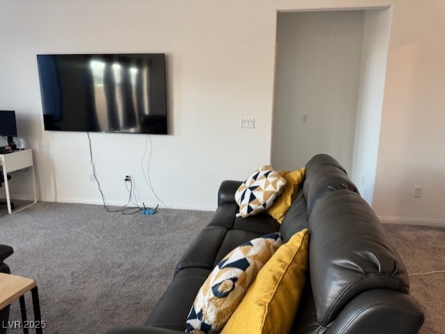 411 Hellebores Ave, North Las Vegas, NV 89084 - carpeted living area featuring baseboards