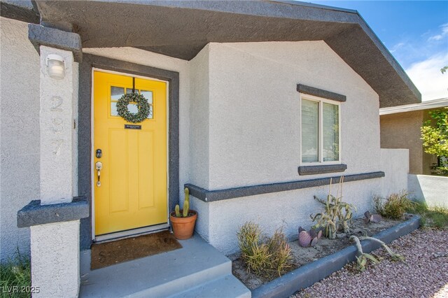 237 Cervantes St, Las Vegas, NV 89101 - view of exterior entry featuring stucco siding