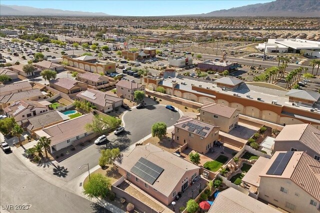4308 Brazil Palm Ct, North Las Vegas, NV 89032 - aerial view of residential area featuring a mountainous background