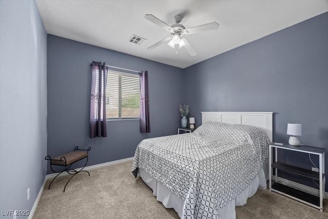 4308 Brazil Palm Ct, North Las Vegas, NV 89032 - bedroom with carpet flooring, baseboards, and ceiling fan