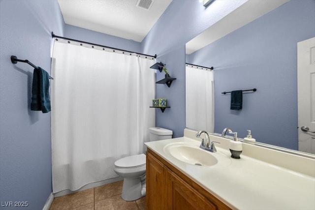 4308 Brazil Palm Ct, North Las Vegas, NV 89032 - bathroom with toilet, vanity, and tile patterned floors