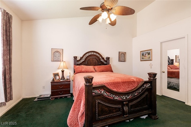 945 Stetson Dr, Henderson, NV 89002 - carpeted bedroom featuring a ceiling fan