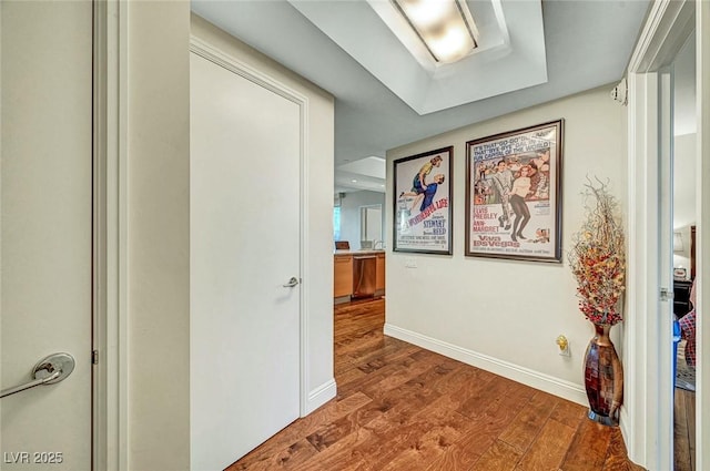 222 Karen Ave Unit 601, Las Vegas, NV 89109 - corridor featuring wood finished floors and baseboards
