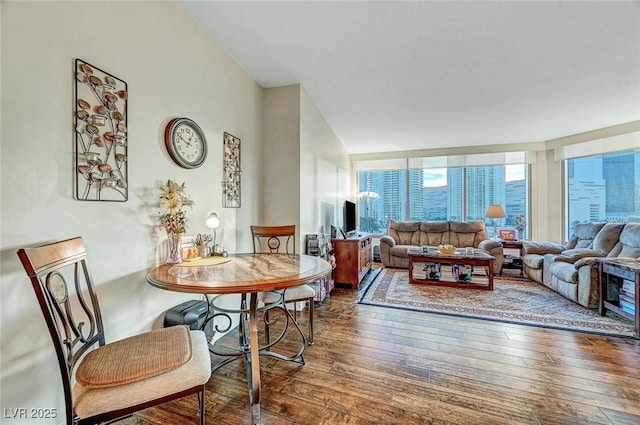 222 Karen Ave Unit 601, Las Vegas, NV 89109 - dining space with hardwood / wood-style floors