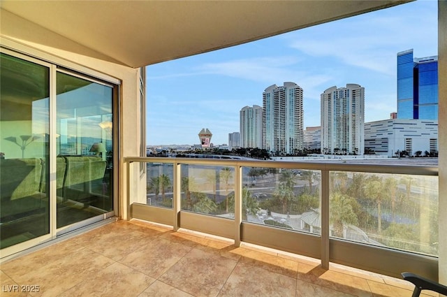 222 Karen Ave Unit 601, Las Vegas, NV 89109 - balcony featuring a view of skyline
