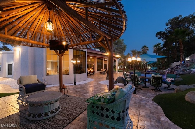 2101 Diamond Bar Dr, Las Vegas, NV 89117 - view of patio featuring a gazebo