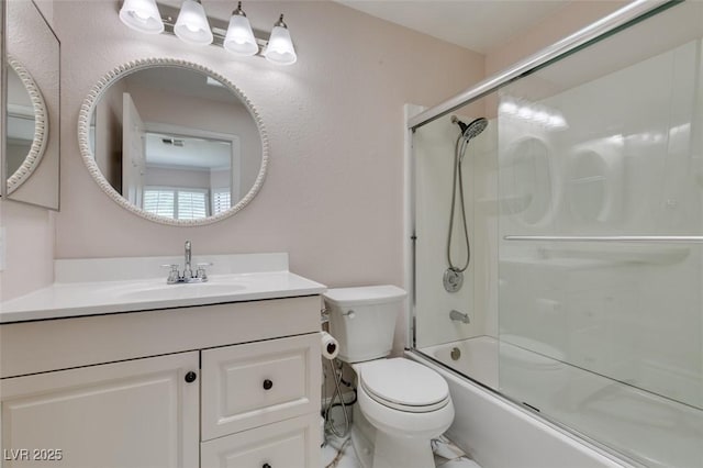 2101 Diamond Bar Dr, Las Vegas, NV 89117 - full bath featuring vanity, toilet, and enclosed tub / shower combo