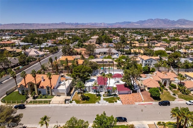 2101 Diamond Bar Dr, Las Vegas, NV 89117 - aerial perspective of suburban area with a mountain backdrop