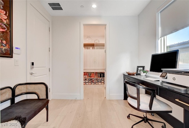 5155 Rock Daisy Dr, Las Vegas, NV 89135 - office featuring recessed lighting, baseboards, and wood finished floors