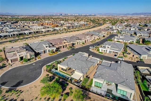 5155 Rock Daisy Dr, Las Vegas, NV 89135 - aerial view of property and surrounding area featuring nearby suburban area and a mountain backdrop