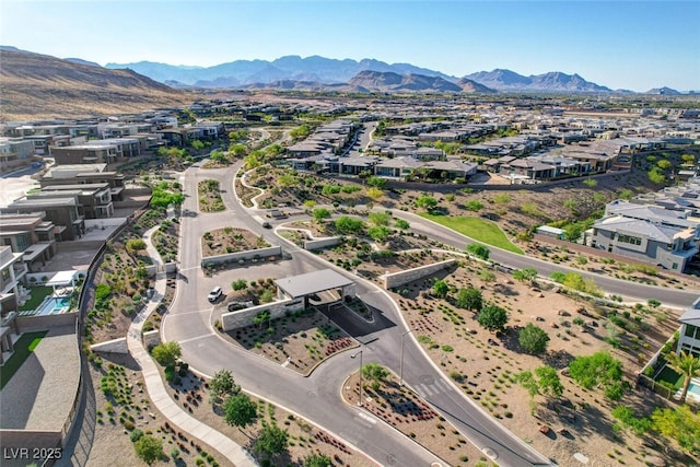 5155 Rock Daisy Dr, Las Vegas, NV 89135 - aerial view of residential area with a mountain backdrop