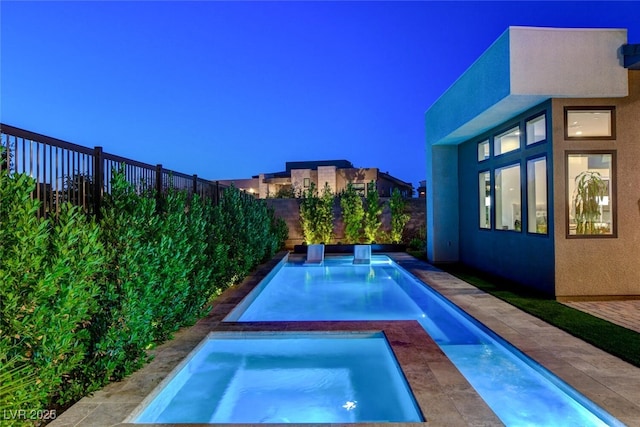 5155 Rock Daisy Dr, Las Vegas, NV 89135 - view of swimming pool featuring an in-ground hot tub and a fenced backyard