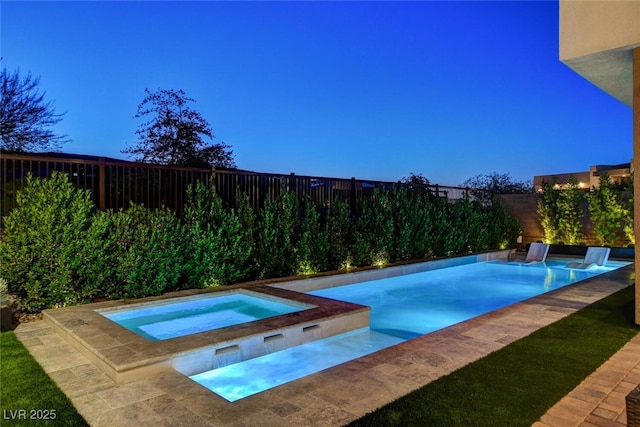 5155 Rock Daisy Dr, Las Vegas, NV 89135 - view of pool with an in-ground hot tub and a fenced backyard