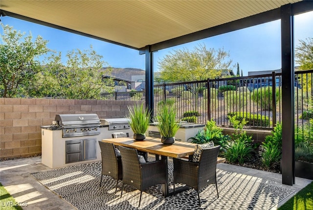 5155 Rock Daisy Dr, Las Vegas, NV 89135 - view of patio / terrace with outdoor dining space