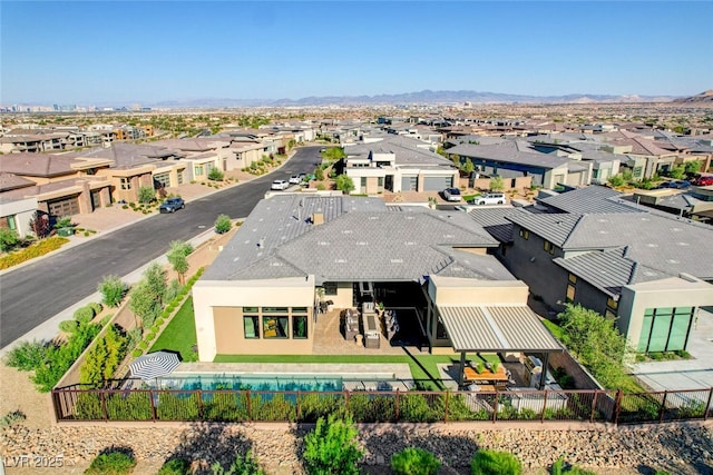 5155 Rock Daisy Dr, Las Vegas, NV 89135 - aerial view of residential area featuring a mountainous background